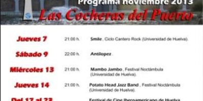 La programación de Las Cocheras del Puerto para noviembre ofrece conciertos de rock, música de cantautor, danza y películas del Festival de Cine Iberoamericano