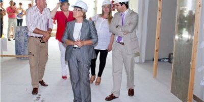 La presidenta de Diputación visita las obras del nuevo centro de Servicios Sociales Comunitarios Condado Sur