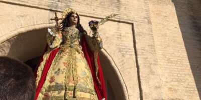 Villalba celebra sus tradicionales tostones tras el regreso de Santa Águeda a su ermita