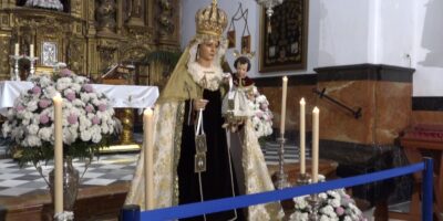 La Virgen del Carmen de Villalba se despide para su restauración