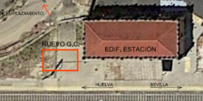 Adif licita la construcción de un nuevo gabinete de circulación junto a la estación de Escacena