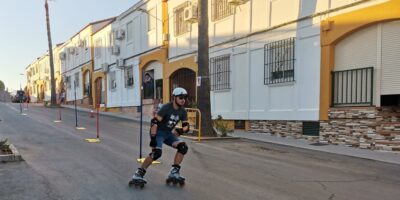 El patinaje alpino protagoniza una nueva jornada de exhibición deportiva en la localidad chucenera