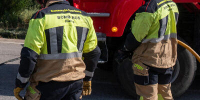 Extinguido un incendio declarado esta madrugada en Lucena