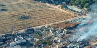 El incendio decarado en Lucena se salda con un centenar de evacuados