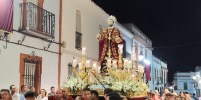 San Bartolomé iluminó Rociana un nuevo 24 de agosto