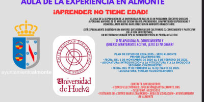 El aula de la experiencia regresa a Almonte: inscripciones abiertas