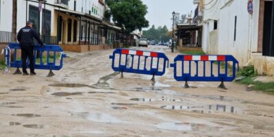 La Aldea del Rocío también afectada por el temporal