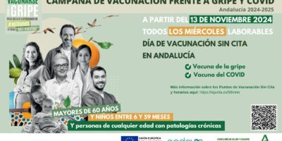 Los centros de salud de Huelva vacunarán sin cita contra la gripe y Covid