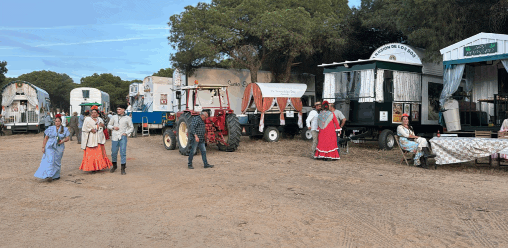 Pernocta de la Hermandad de Ayamonte en el Recinto Ferial de San Isidro de Cartaya